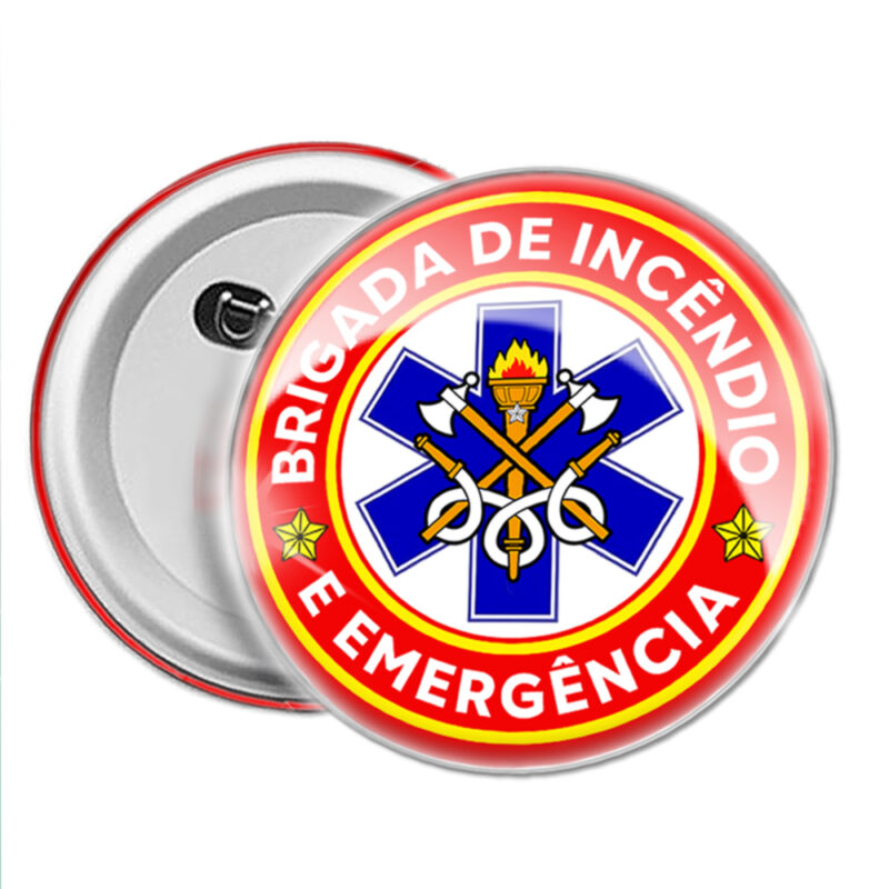 boton brigada de incêndio e emergência – produto pronto