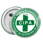 boton identificação cipa nr 5 pronta entrega verde