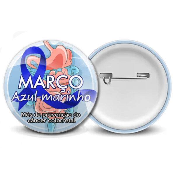 botons pronto março azul marinho | envio imediato