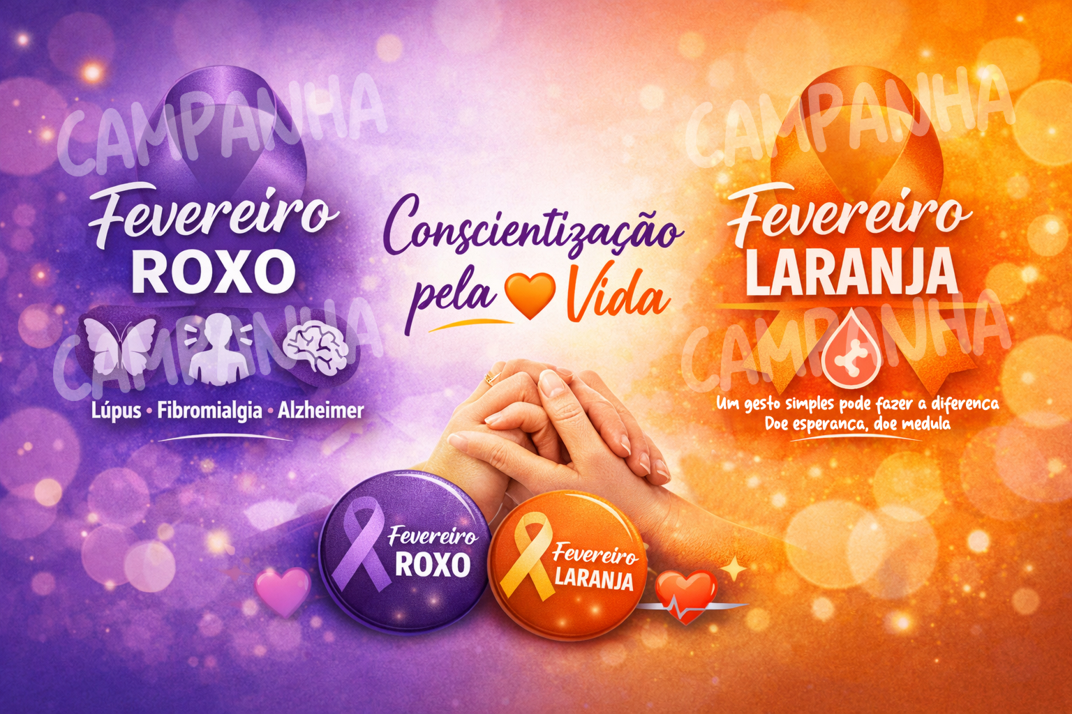campanha fevreiro roxo laranja artbotons.com.br 1